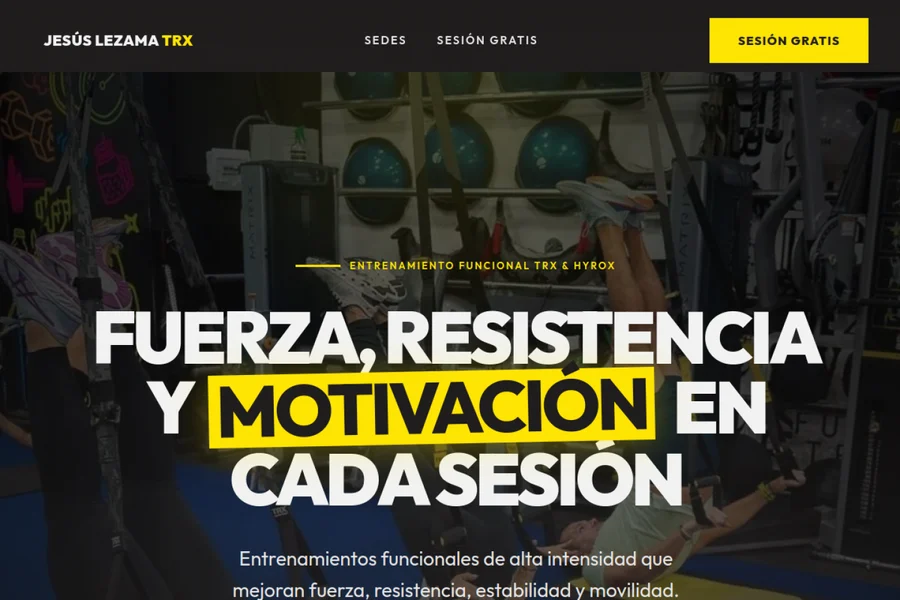 Landing de Jesús Lezama TRX