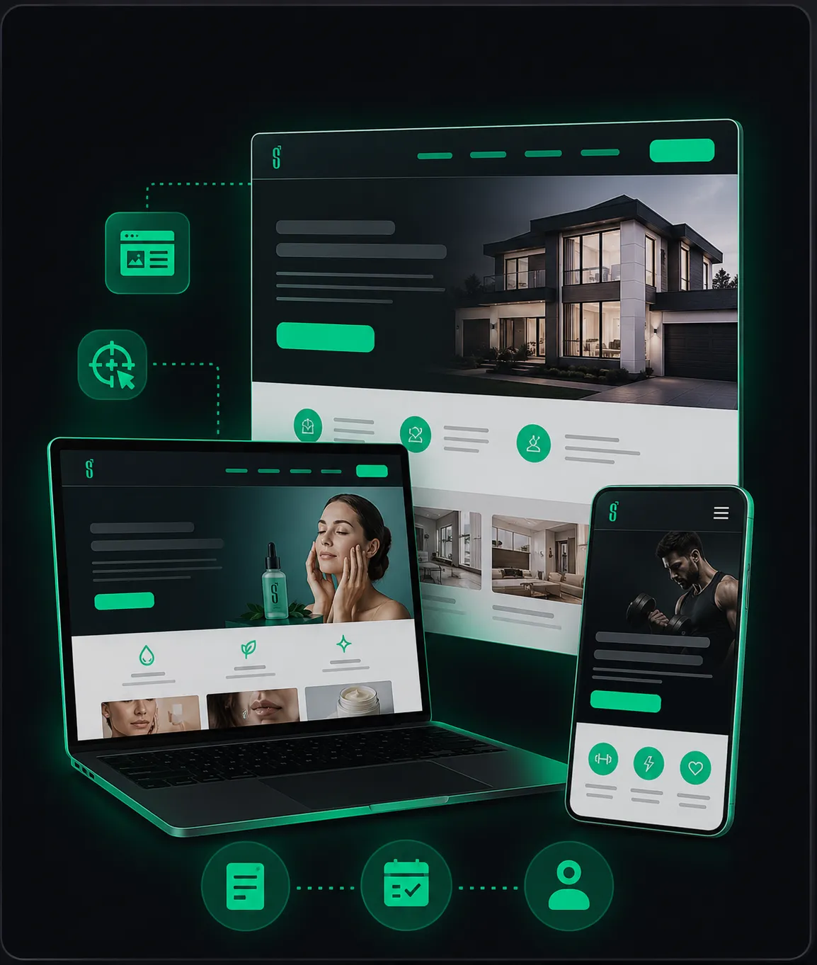 Ejemplo de landing page premium diseñada para conversión